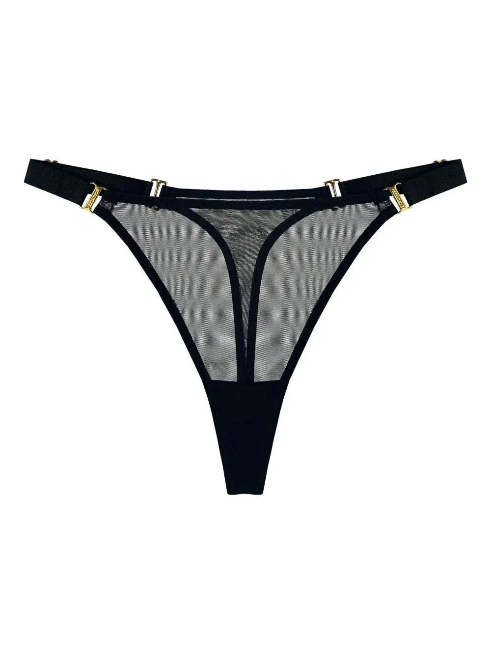 

Сетчатые трусы-стринги Signature Bordelle, черный