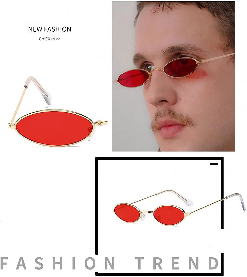 

Модные солнцезащитные очки из металла, маленькие, круглые, классический винтажный ретро-стиль, стильные, универсальные, для мужчин и женщин Ulalaza, Style-5