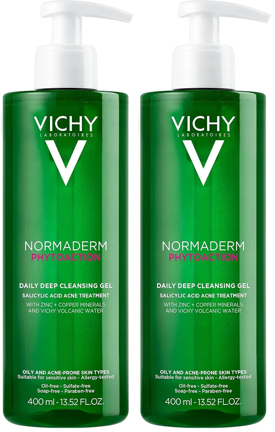 Гель для умывания Vichy — Normaderm Daily Acne Face Wash, очищающее средство для лица с салициловой кислотой для, 400 мл