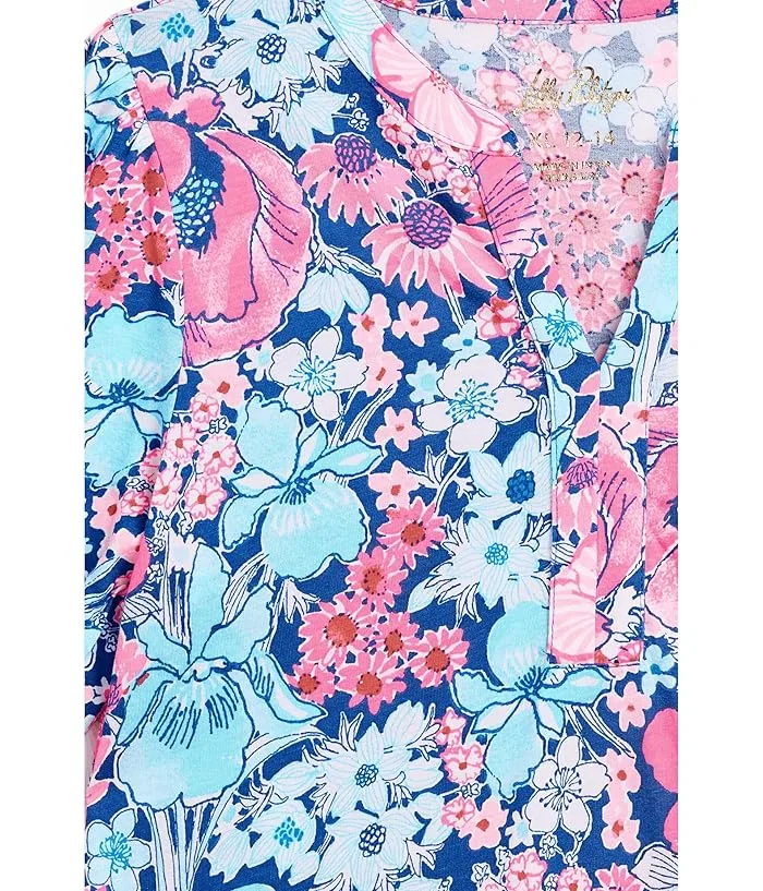 Платье Мини с цветочным принтом Mini Shae Dress Lilly Pulitzer Kids, Coconut Dear Heart — фото 3