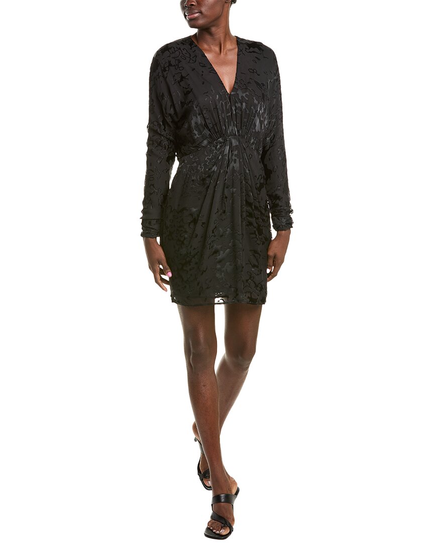 

Платье-мини из смесового шелка Eloise от Rag & Bone, цвет black multi