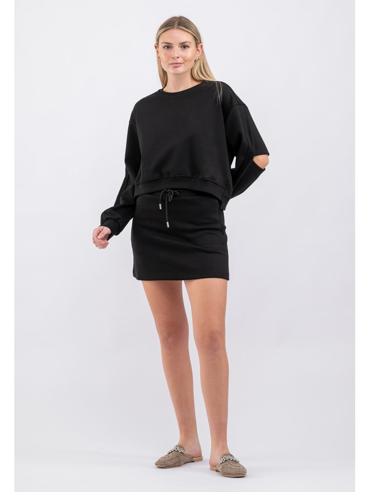 

Tom Barron Женский повседневный костюм: толстовка и юбка, черный