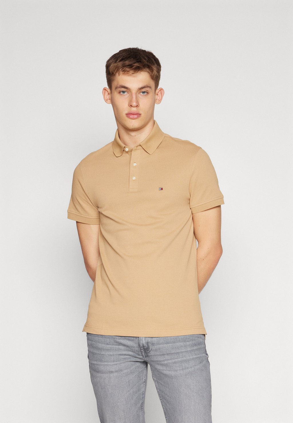 

Поло Slim Tommy Hilfiger, цвет classic khaki