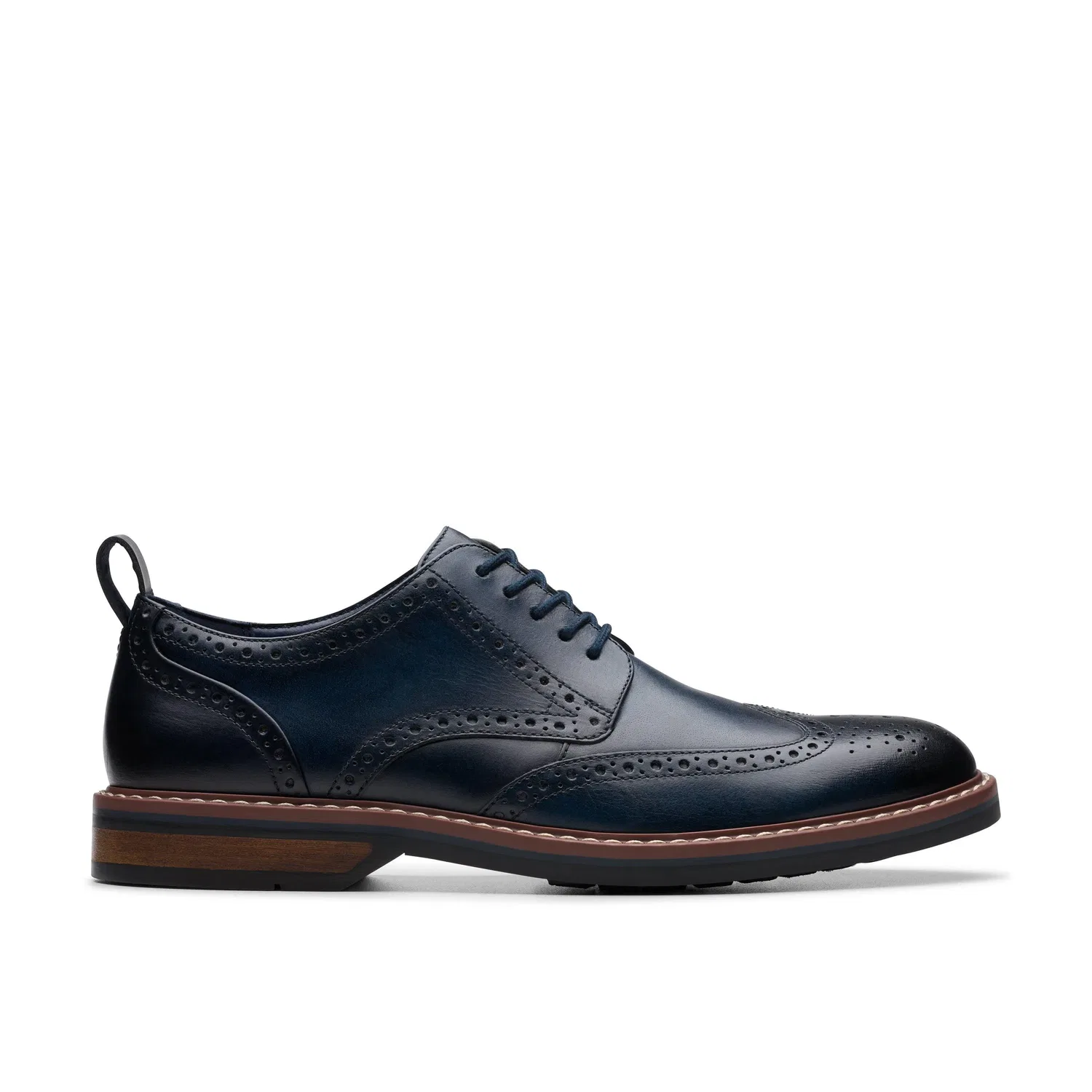 Броги Clarks Aldwin Limit из натуральной кожи, синий