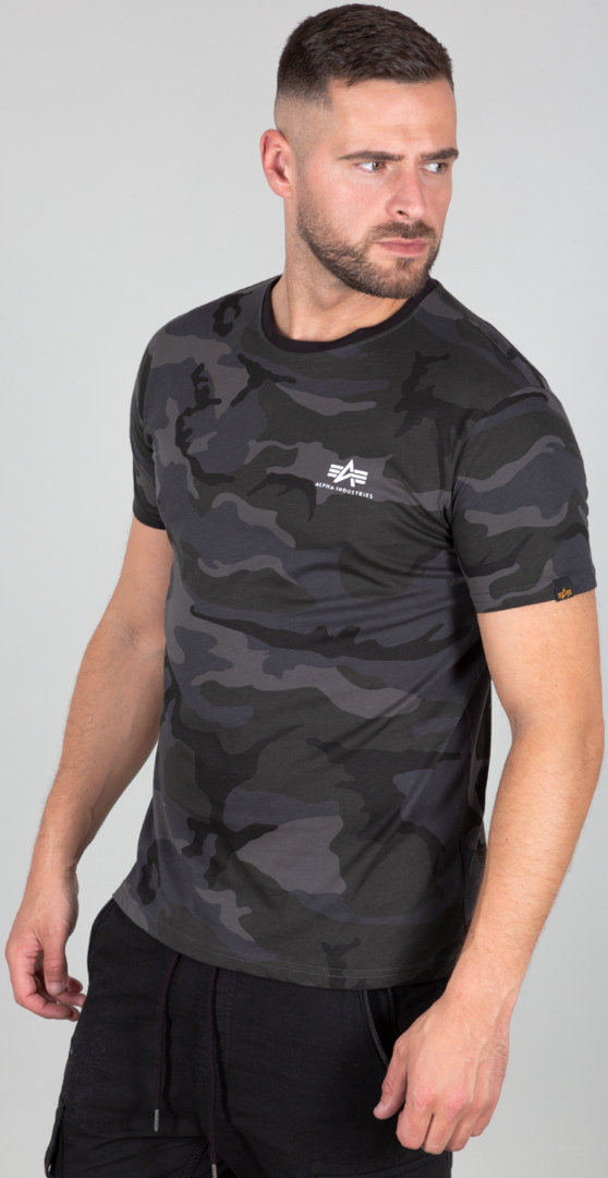 

Футболка Alpha Industries Backprint Camo T-Shirt, темный кмуфляж