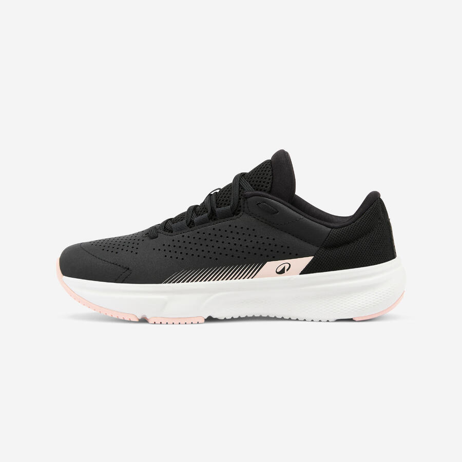 DECATHLON Женские кроссовки для фитнеса Essential Icon, чёрно-розовые