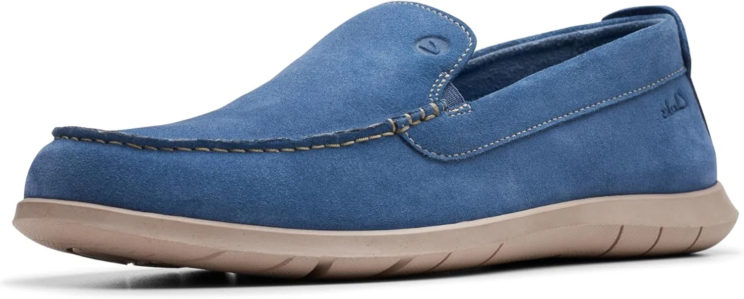 Лоферы Flexway Step, Clarks, голубой
