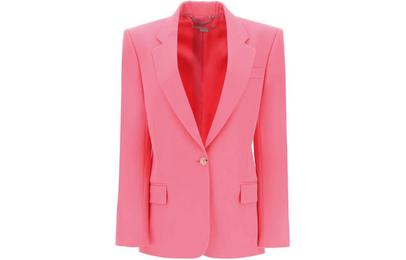 

Stella McCartney Однобортный приталенный блейзер, Pink