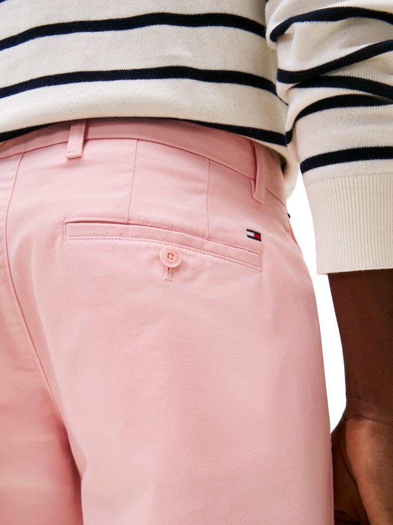 Мужские повседневные хлопковые шорты Tommy Hilfiger длиной 9 дюймов с эластичным ремешком, также доступны в размерах для больших и высоких женщин., Pink Shade — фото 2