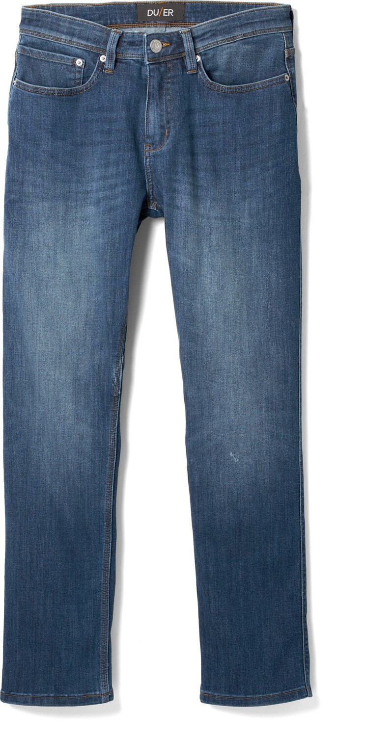 

Джинсы свободного кроя Performance Denim зауженного кроя — мужские DUER, синий
