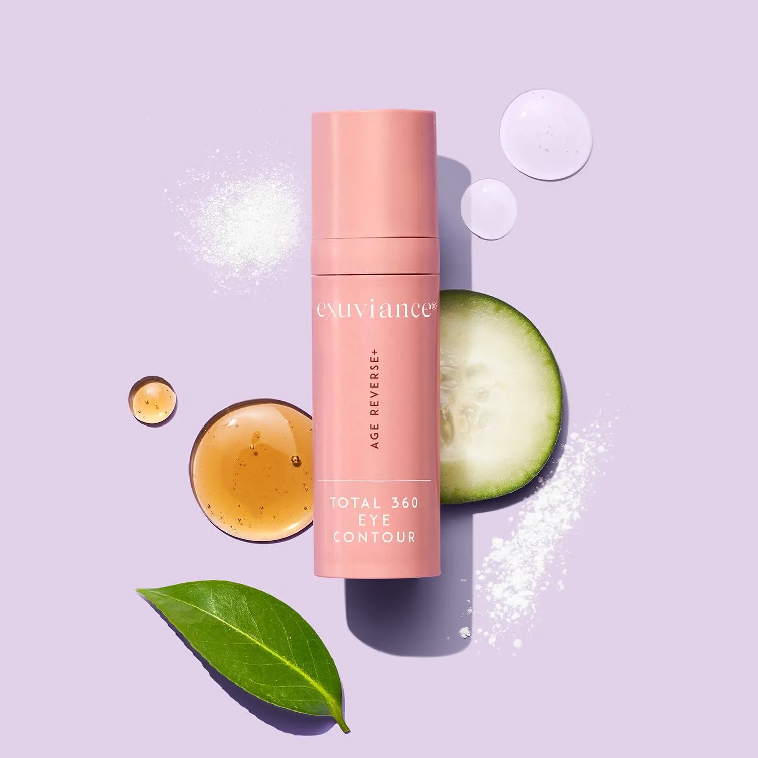EXUVIANCE AGE REVERSE+ Total 360 Eye Contour, антивозрастной крем для глаз, осветляет темные круги, подтягивает и разглаживает мелкие морщины, содержит кофеин, гиалуроновую кислоту и пептиды, 15 г, New Version — фото 3