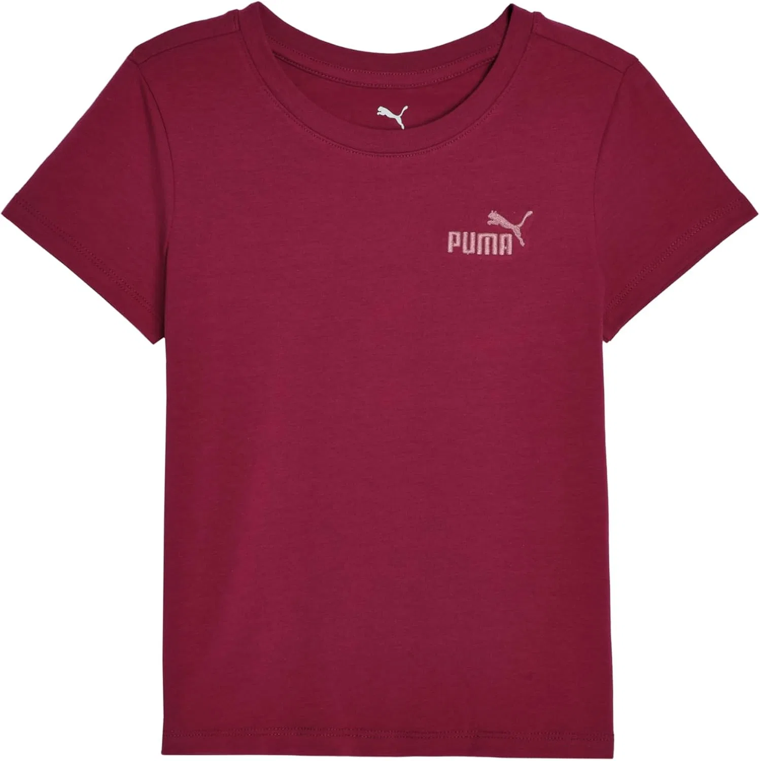 Футболка детская с логотипом PUMA, ягодный