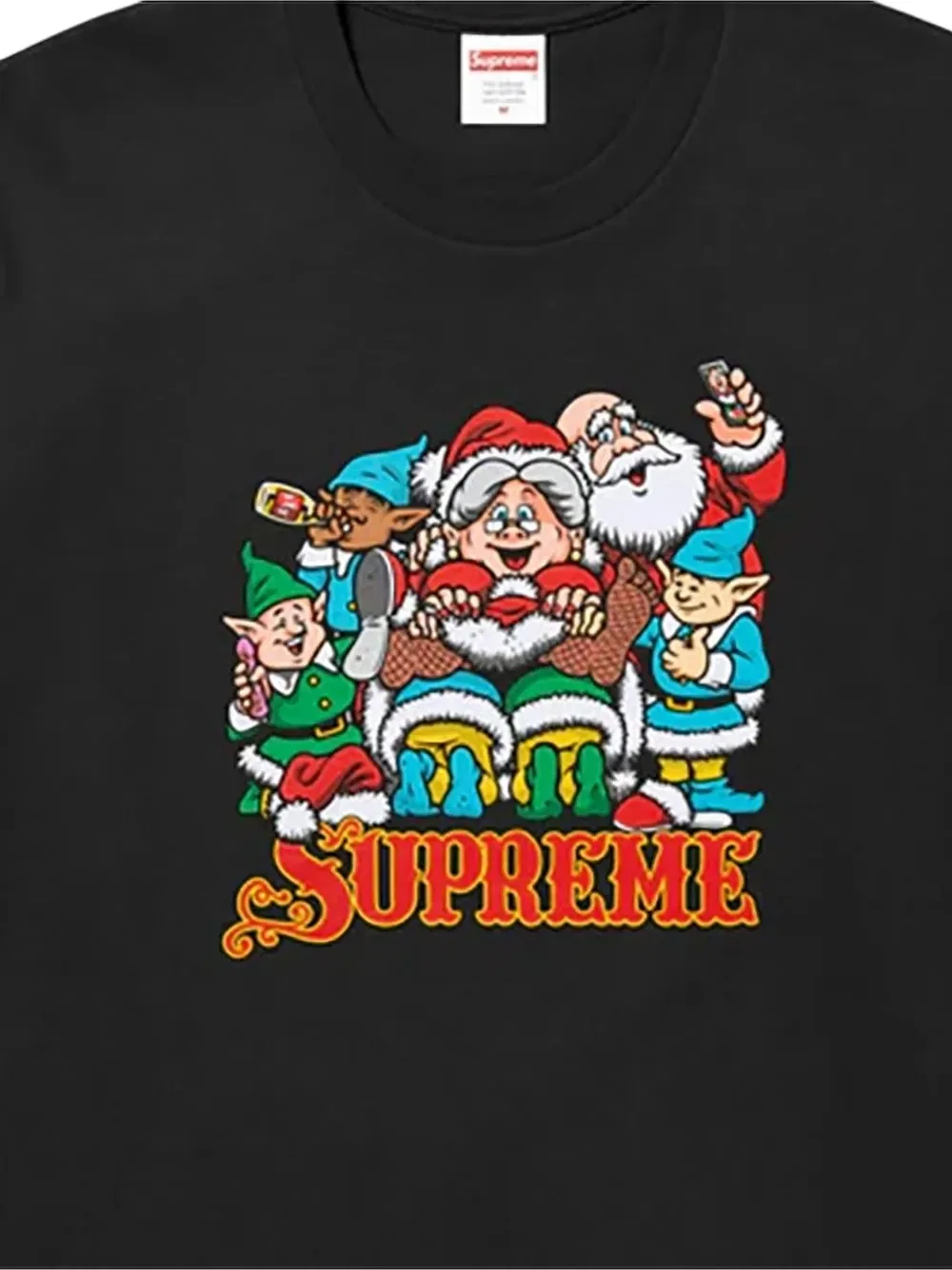 Футболка с принтом "X Шон Клайвер, дерзкий" Supreme, черный — фото 2