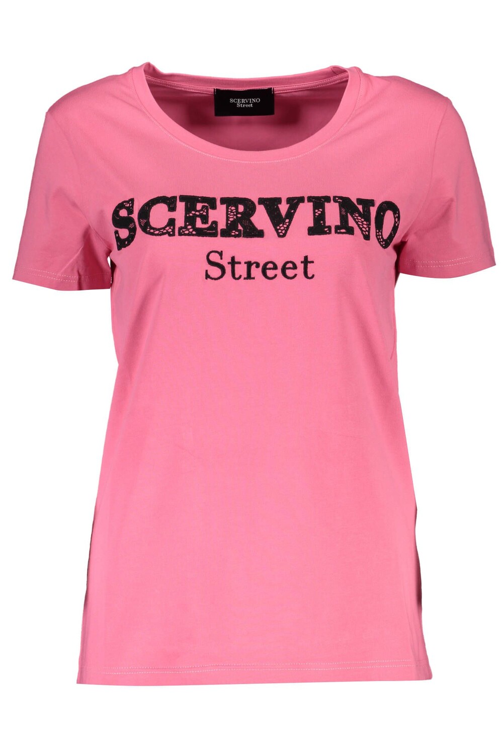 

Розовая хлопковая женская футболка Ermanno Scervino