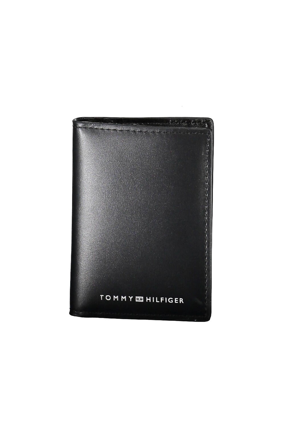 

Черный кожаный мужской кошелек Tommy Hilfiger