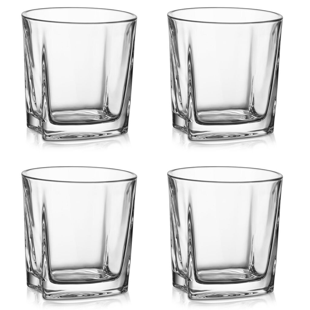 

Набор бокалов для виски Amisglass, 4 шт., хрустальные стаканы из бессвинцового стекла для воды и лонг-дринков, набор бокалов для джина 295 мл, стаканы для рома