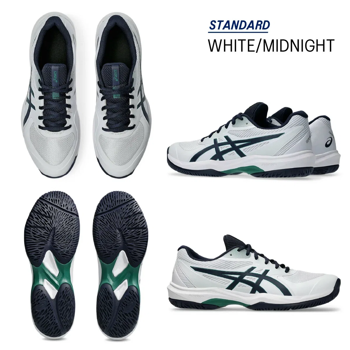 Мужские теннисные кроссовки «Game FF» от ASICS, White/Dark Neptune — фото 2