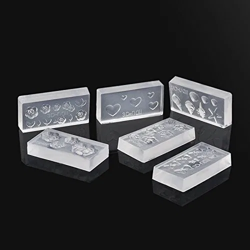 Силиконовые 3D-формы для дизайна ногтей, 6 штук ‎Sctecoau — фото 3