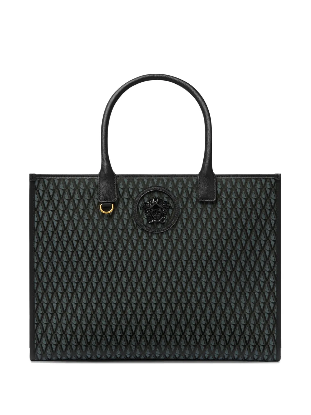 

Сумка-шоппер с монограммой VERSACE, черный