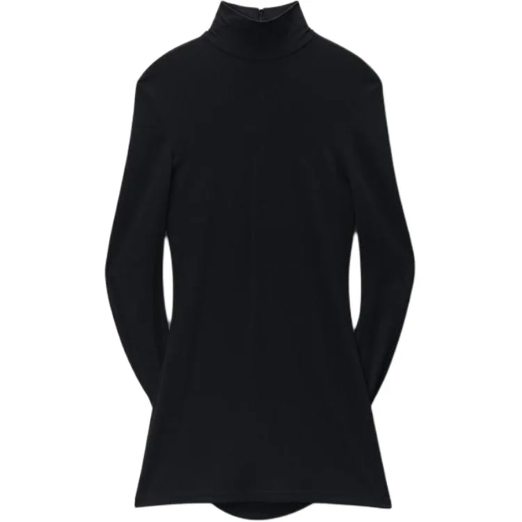 Платье с длинным рукавом Alexander Wang, черный