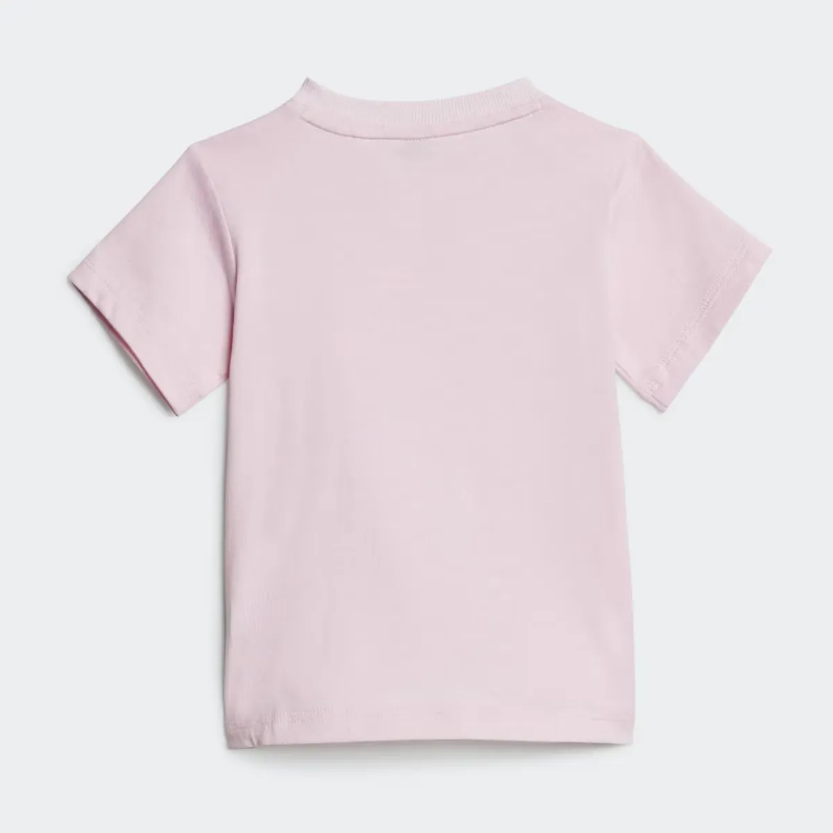 Детский комплект из футболки и шорт Essentials Adidas, розовый — фото 2