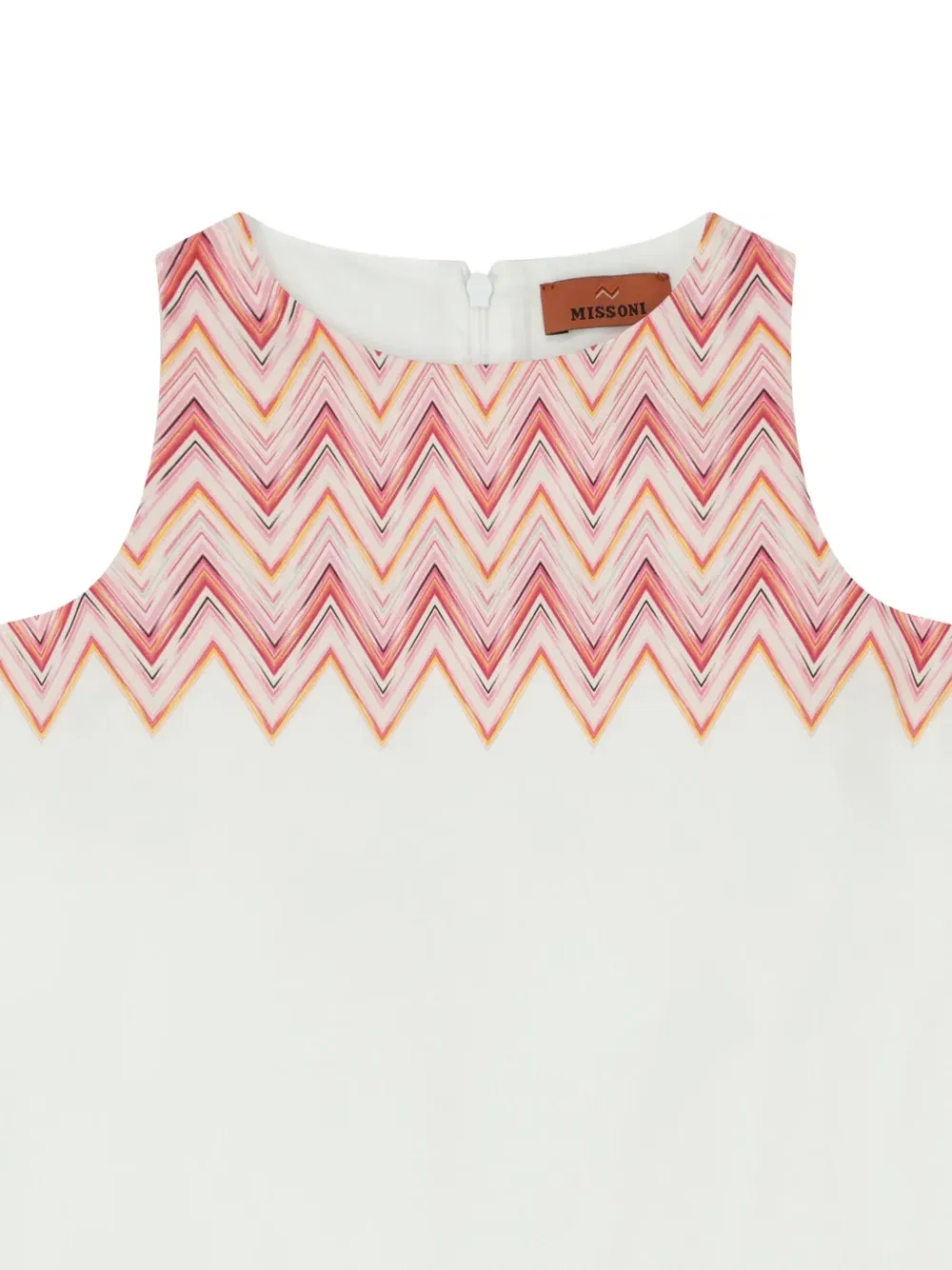 Платье с зигзагообразными оборками Missoni Kids, белый — фото 3