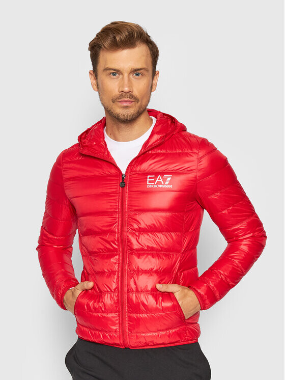 

Пуховик regular fit Ea7 Emporio Armani, красный