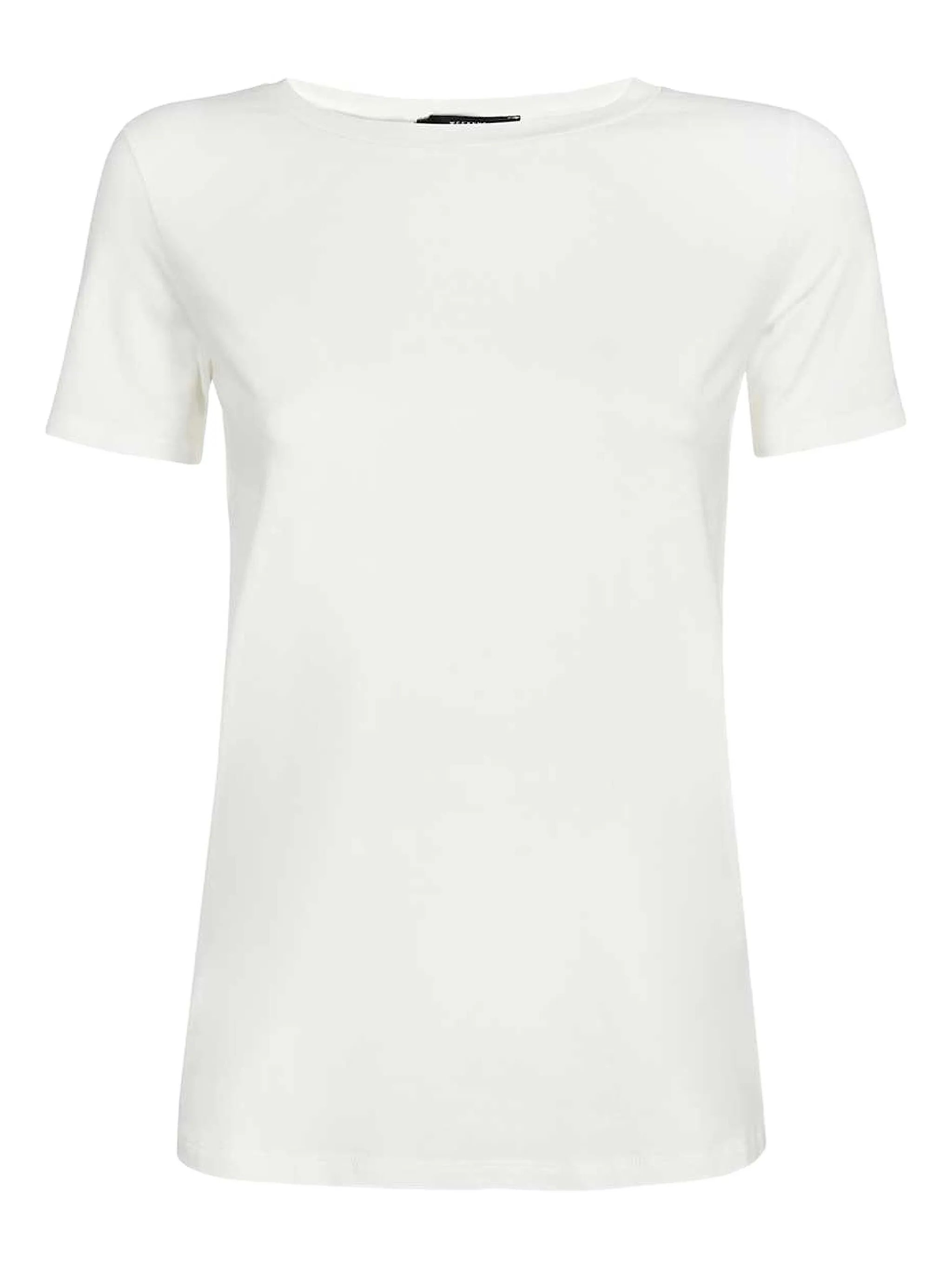 

Футболка с вырезом в рубчик Weekend Max Mara, белый