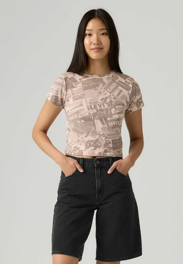 Gr essential sporty tee zine cowboy grid print tshirt Levi'S, Zine Cowboy Grid Aop