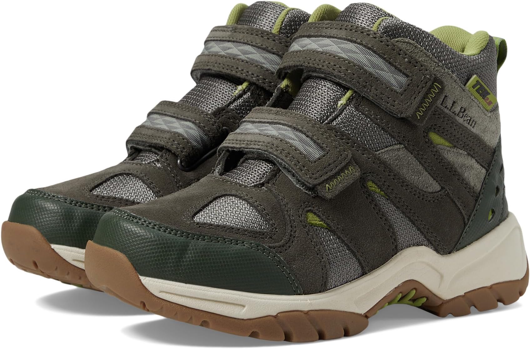 

Походные ботинки L.L.Bean Kids No Lace Trail Model Hiker Waterproof, цвет Dusty Olive