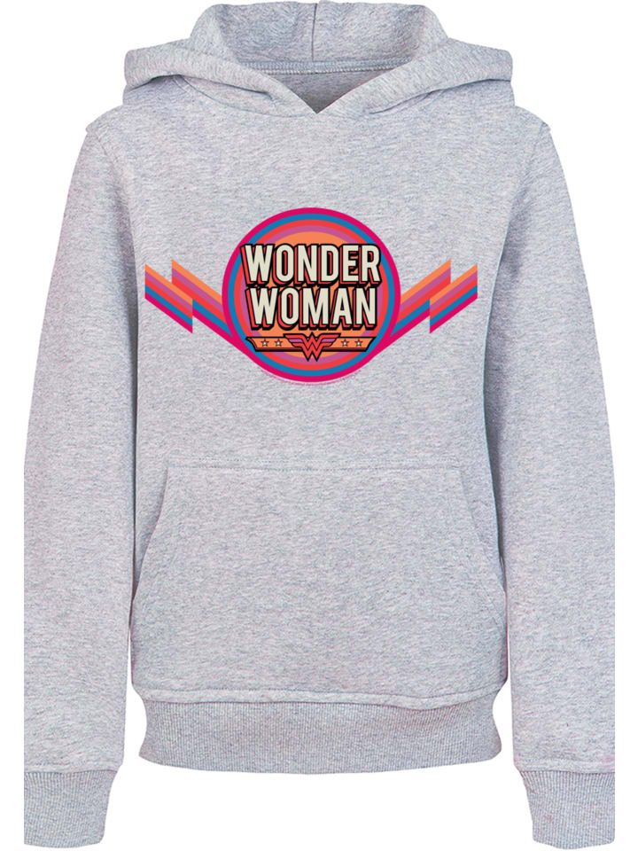 

Пуловер F4NT4STIC DC Comics Wonder Woman Rainbow Logo, пестрый серый