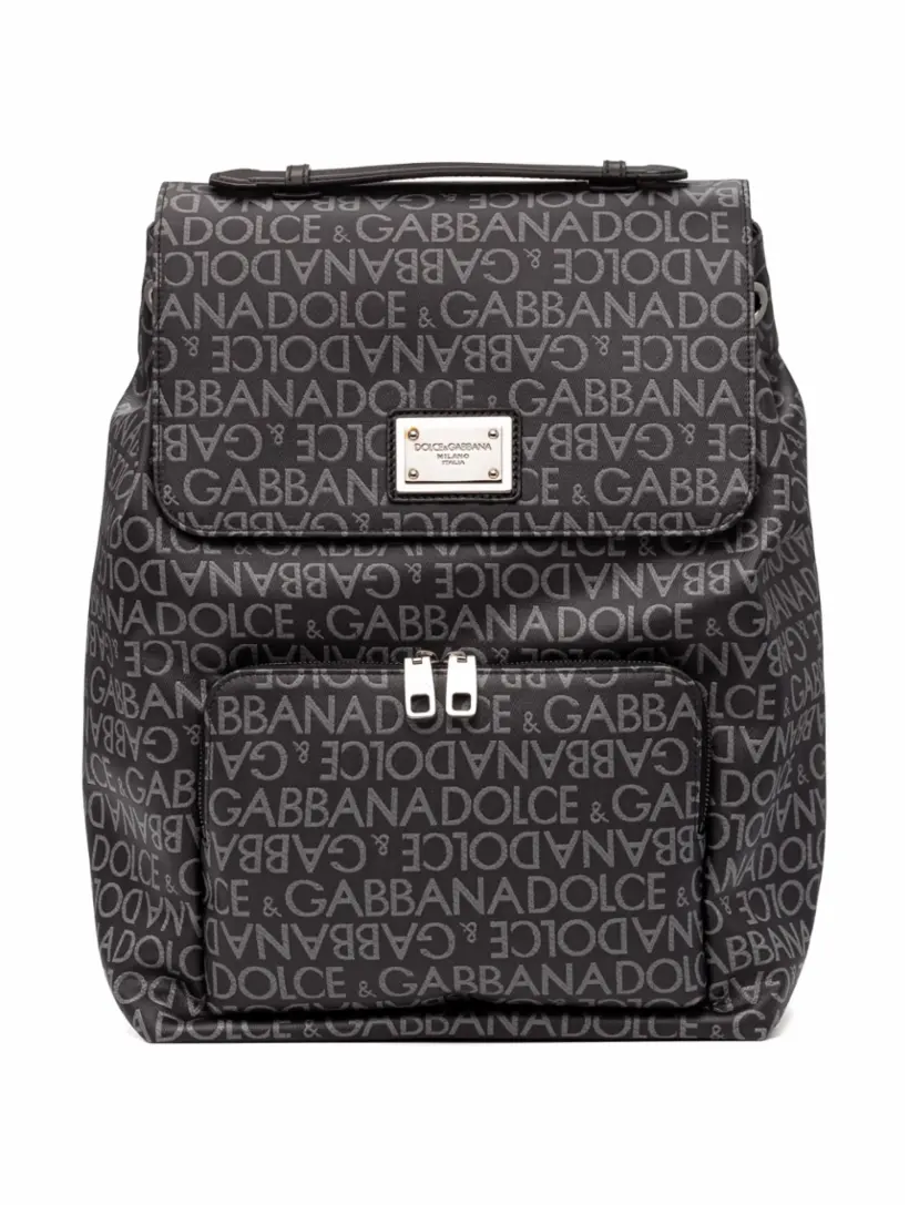 

Жаккардовый рюкзак с монограммой Dolce&Gabbana, мультиколор