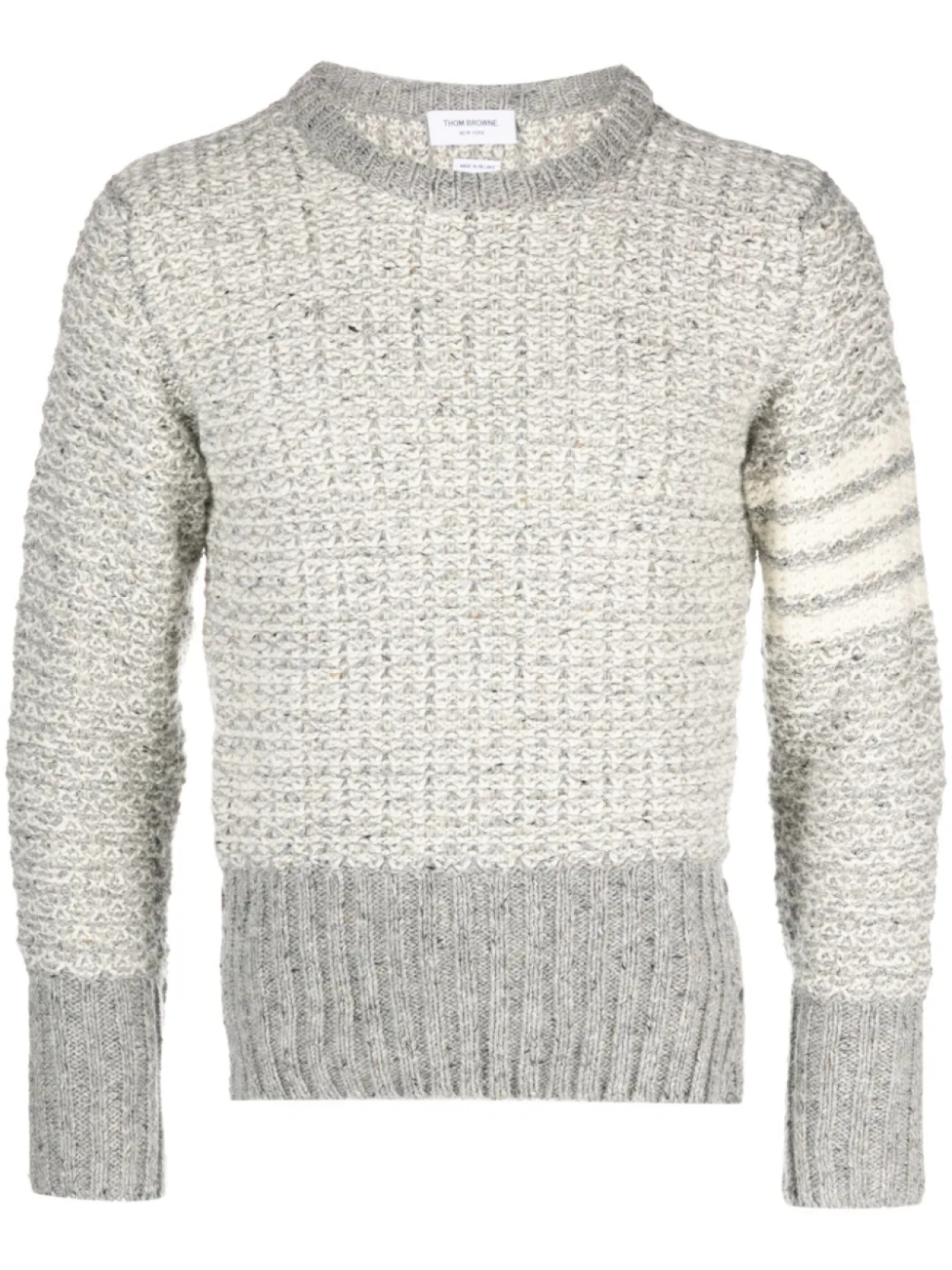 

Thom Browne джемпер с полосками 4-Bar, серый