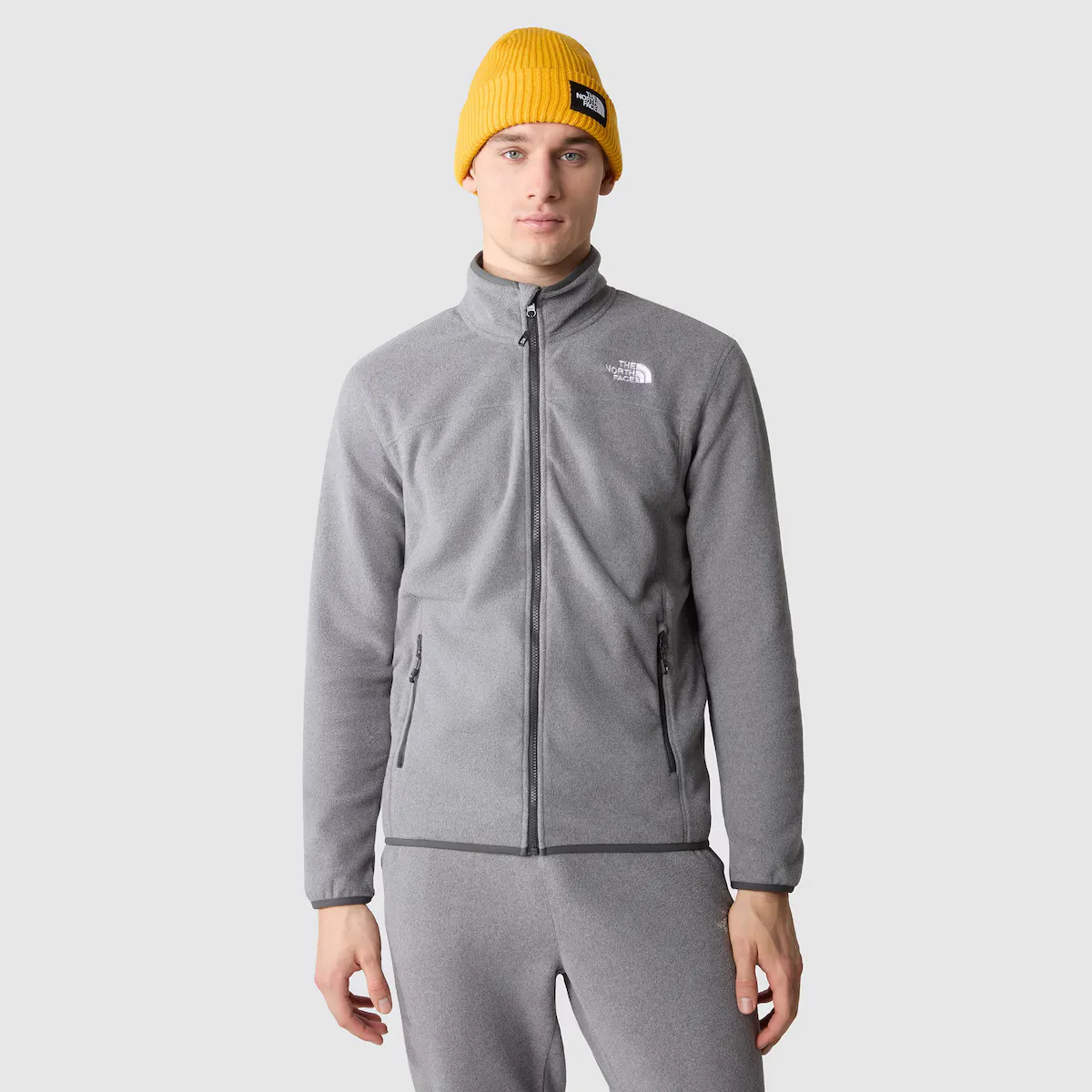 

Мужская флисовая кофта The North Face 100 GLACIER FULL ZIP, серый
