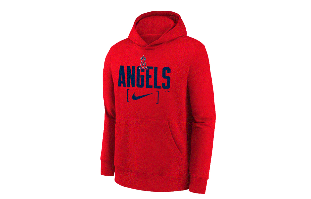 

Футболка mlb los angeles angels подростки Nike, красный
