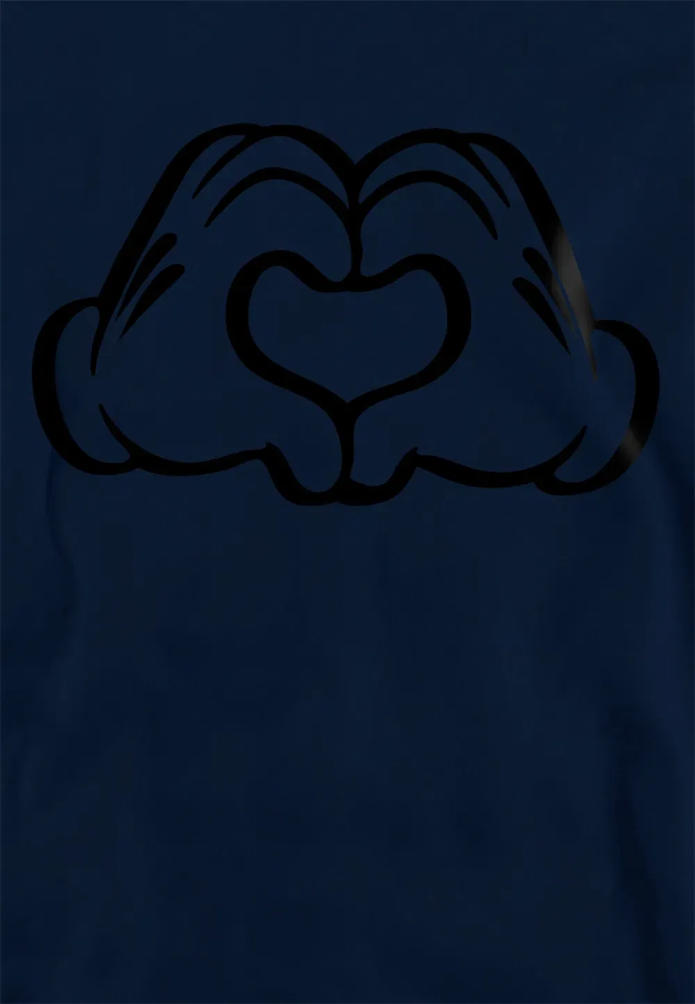 Детская толстовка Disney Love Hands, капюшон, синяя, темно-синий — фото 2
