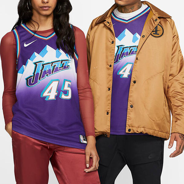 Майка Nike NBA CLASSIC EDITION SWINGMAN JERSEY - UTAH JAZZ DONOVAN MITCHELL Purple, фиолетовый — фото 4