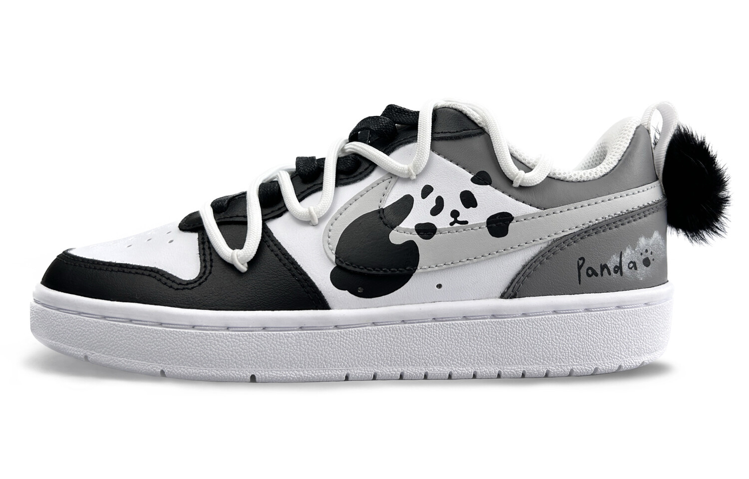 

Кроссовки Nike Court Borough Skateboarding Shoes Women's Low-top Black/grey, черный/белый/серый