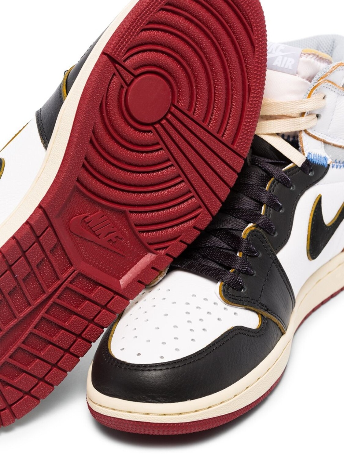 Jordan кроссовки Air Jordan 1 Retro Hi Union Black Toe, белый — фото 3