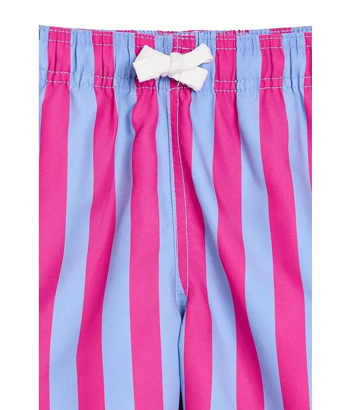 Плавки полосатые Cabana Striped Trunks Hanna Andersson, Storm Blue/Pink Peony — фото 3