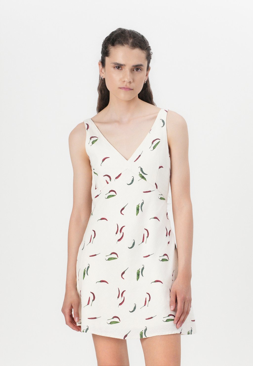 

Повседневное платье HIGH NECKSHORT DRESS Abercrombie & Fitch, серый