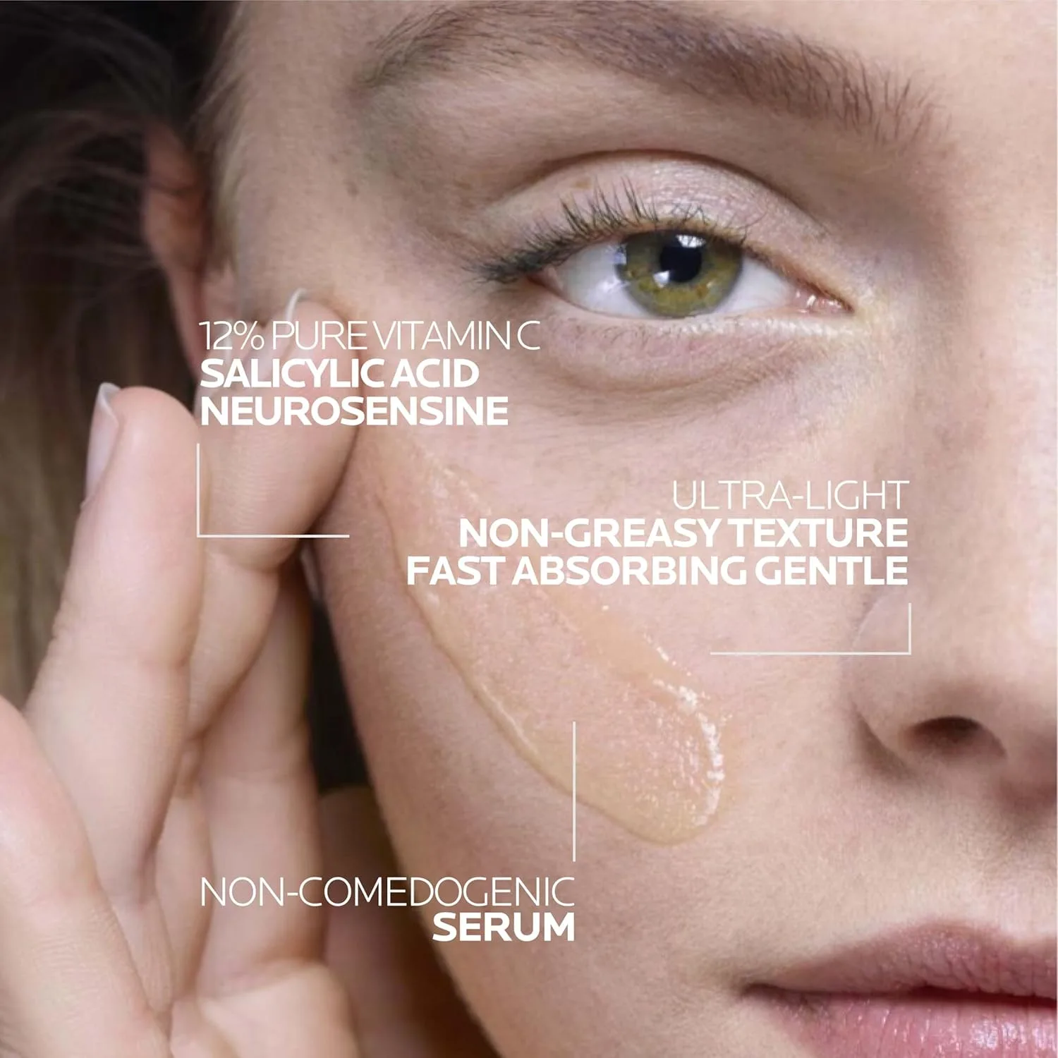 Сыворотка La Roche-Posay — Pure % с витамином C для лица с гиалуроновой и салициловой кислотой, увлажняющая, для — фото 3