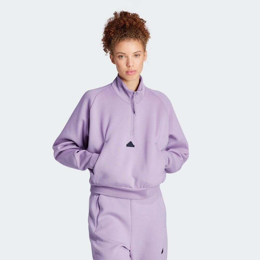 

Джерси Adidas ZNE Quarter Zip Track Jacket (Jersey), цвет Pre-Rubbed Fig