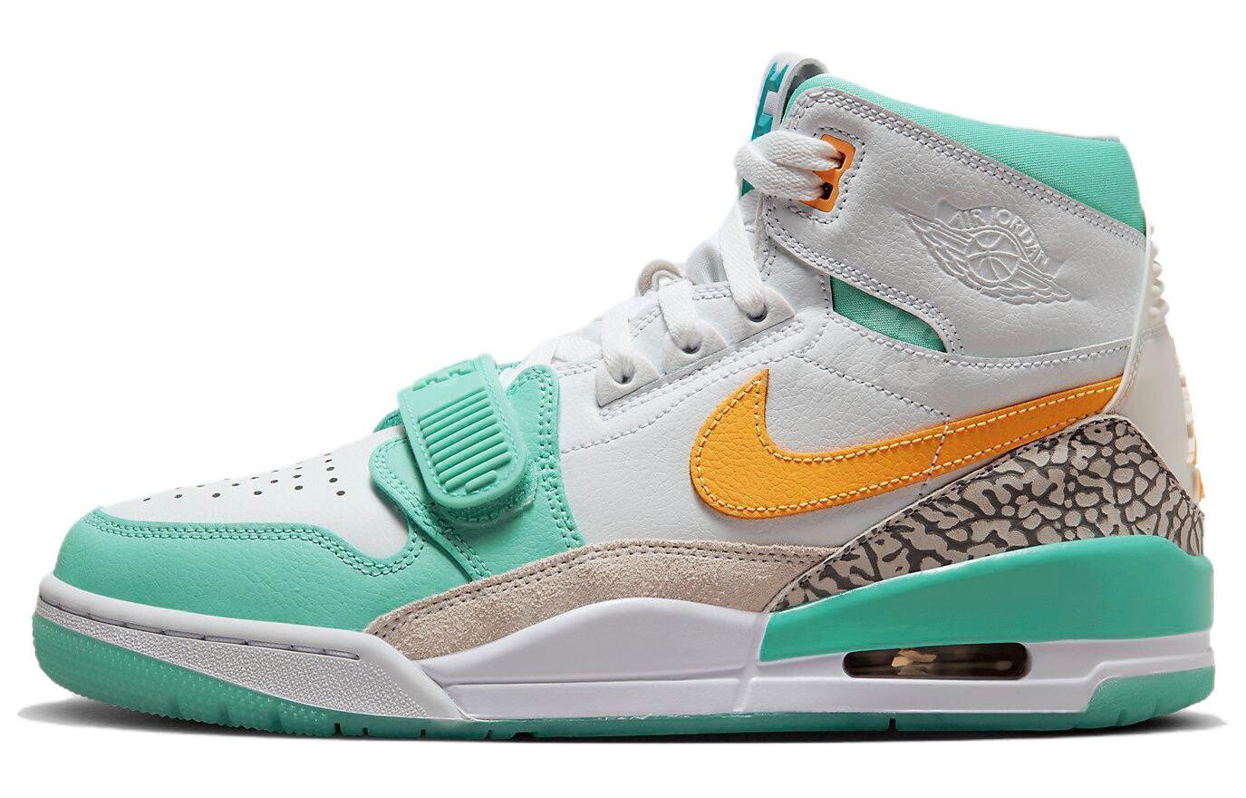 Мужские баскетбольные кроссовки Jordan Legacy 312 Vintage, Белый/Зеленый — фото 2
