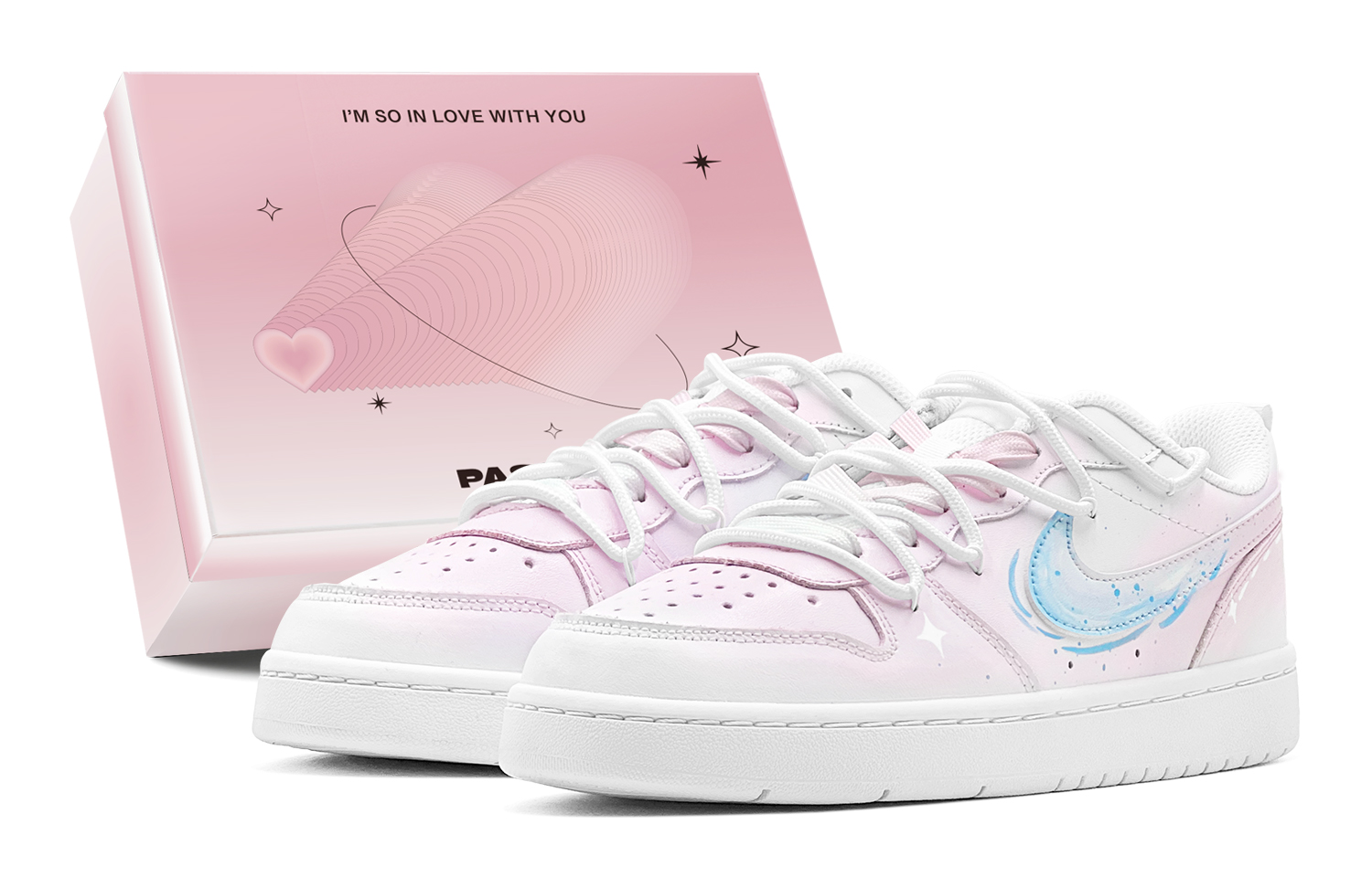 

Низкие детские кроссовки для скейтбординга Court Borough Starry Wave для подростков Nike, синий