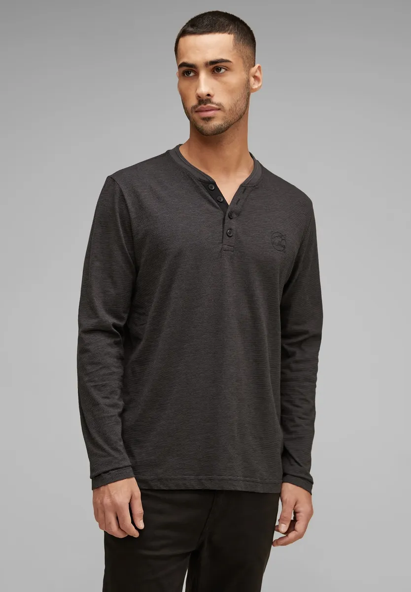 

Рубашка STREET ONE MEN из чистого хлопка, черный