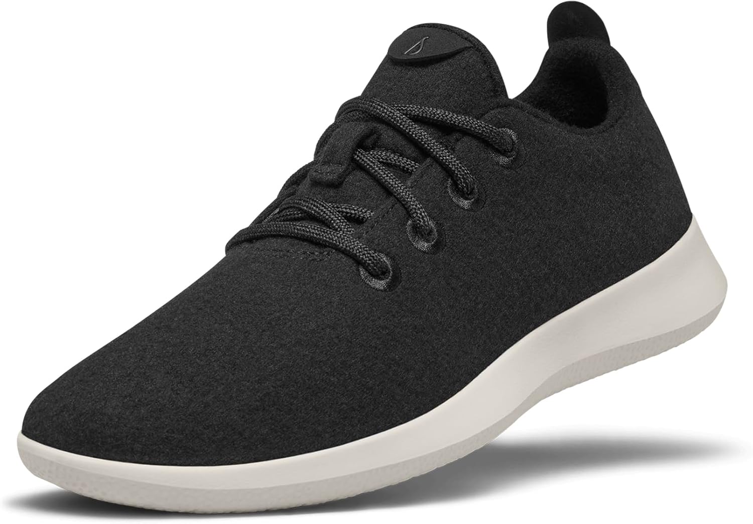 

Мужские кроссовки Allbirds Wool Runner, повседневные кроссовки, машинная стирка, сделаны из натуральных материалов, черный/кремовый