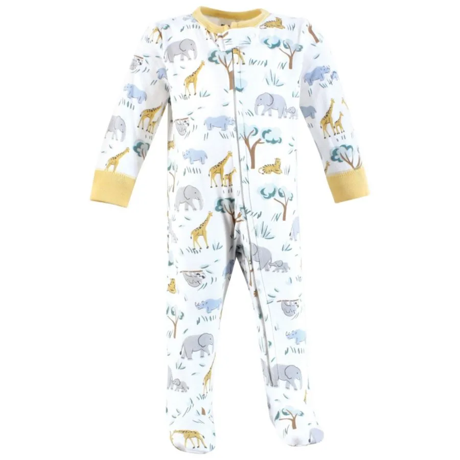 Хлопковый универсальный комбинезон на весь день Hudson Baby, Safari Friends — фото 4