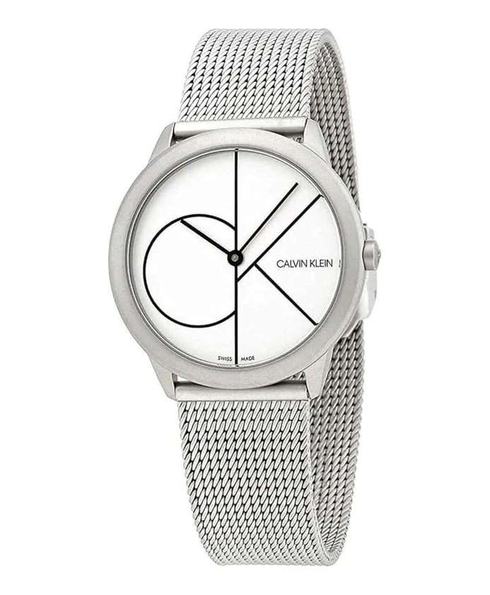 

Кварцевые часы футуристического дизайна Calvin Klein, серый