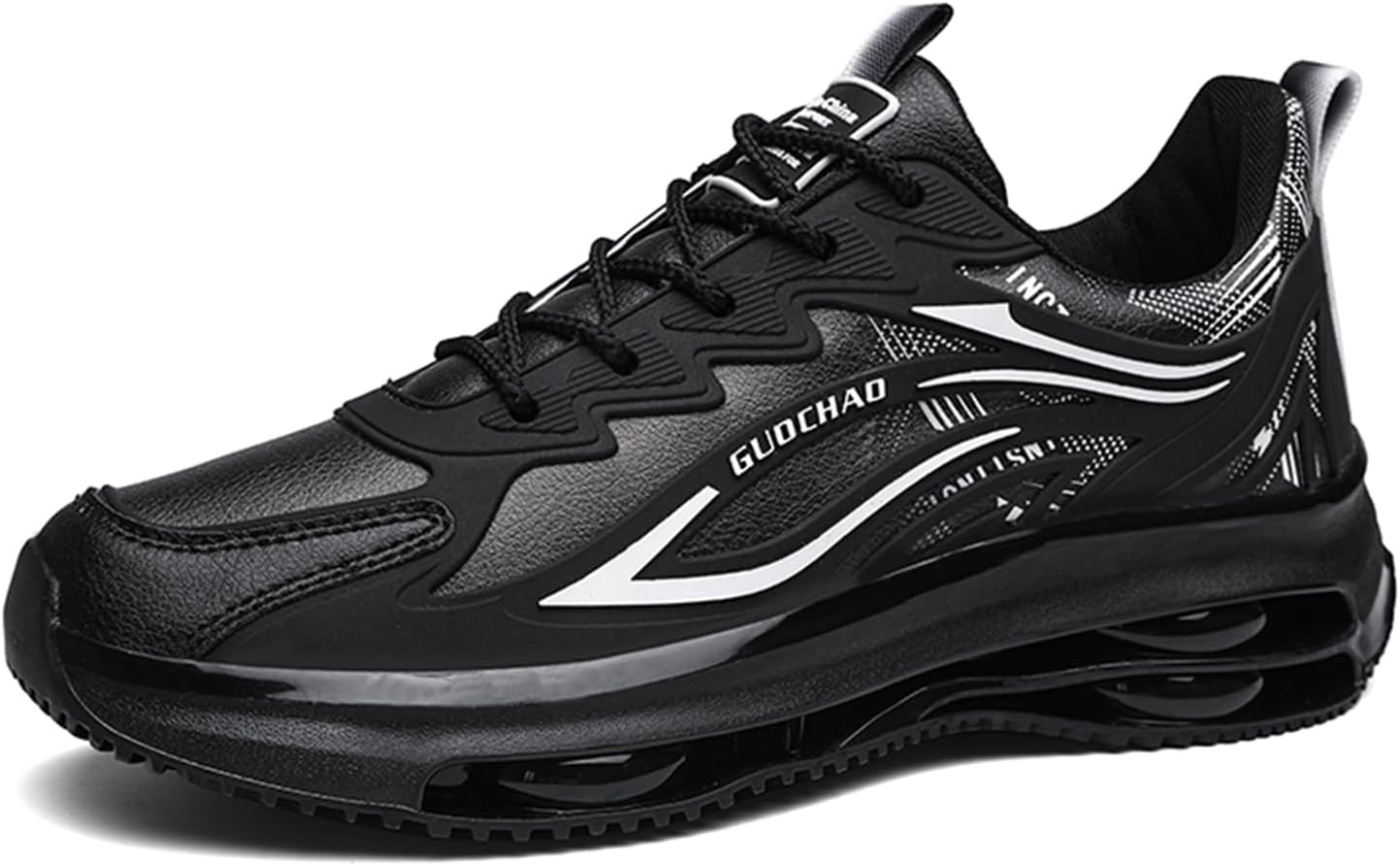 

Мужские модные кроссовки сетчатые для тенниса, спортивной ходьбы, с контрастным цветом, для тренировок и повседневной носки Spwagym, черный